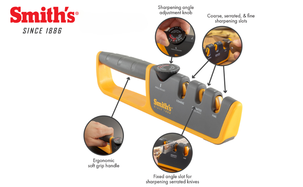 Smith's Adjustable Angle 2-Stage Knife Sharpener